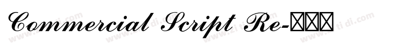 Commercial Script Re字体转换